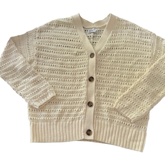 Ivory Cresm Cardigan Sweater, Sz XL -EUC - Picture 1 of 5